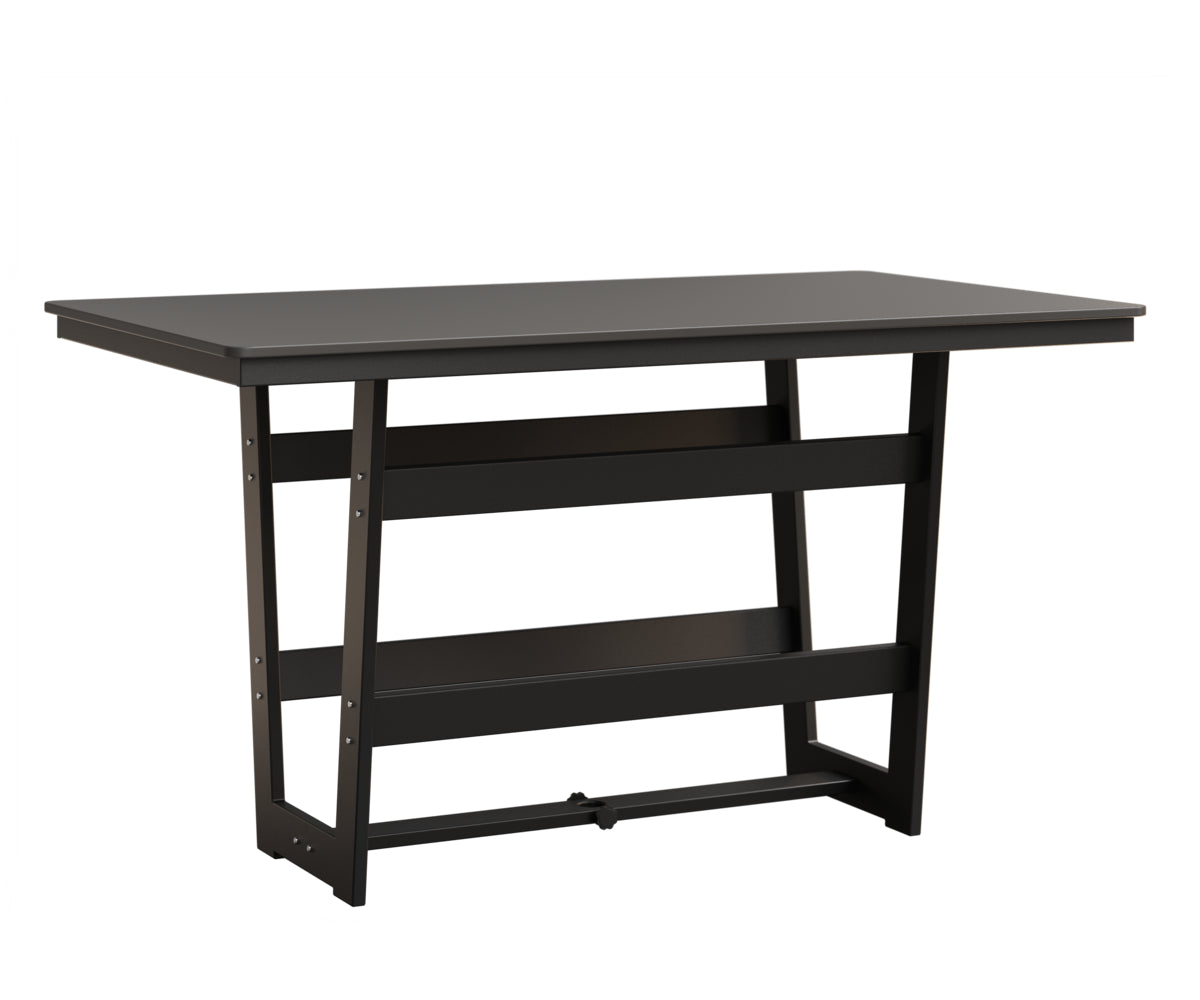 Hudson 40" x 70" Rectangle Table Hammered Top Bar Height