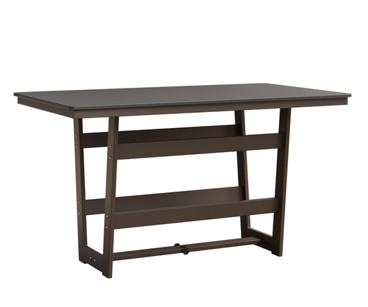 Hudson 40" x 70" Rectangle Table Hammered Top Bar Height