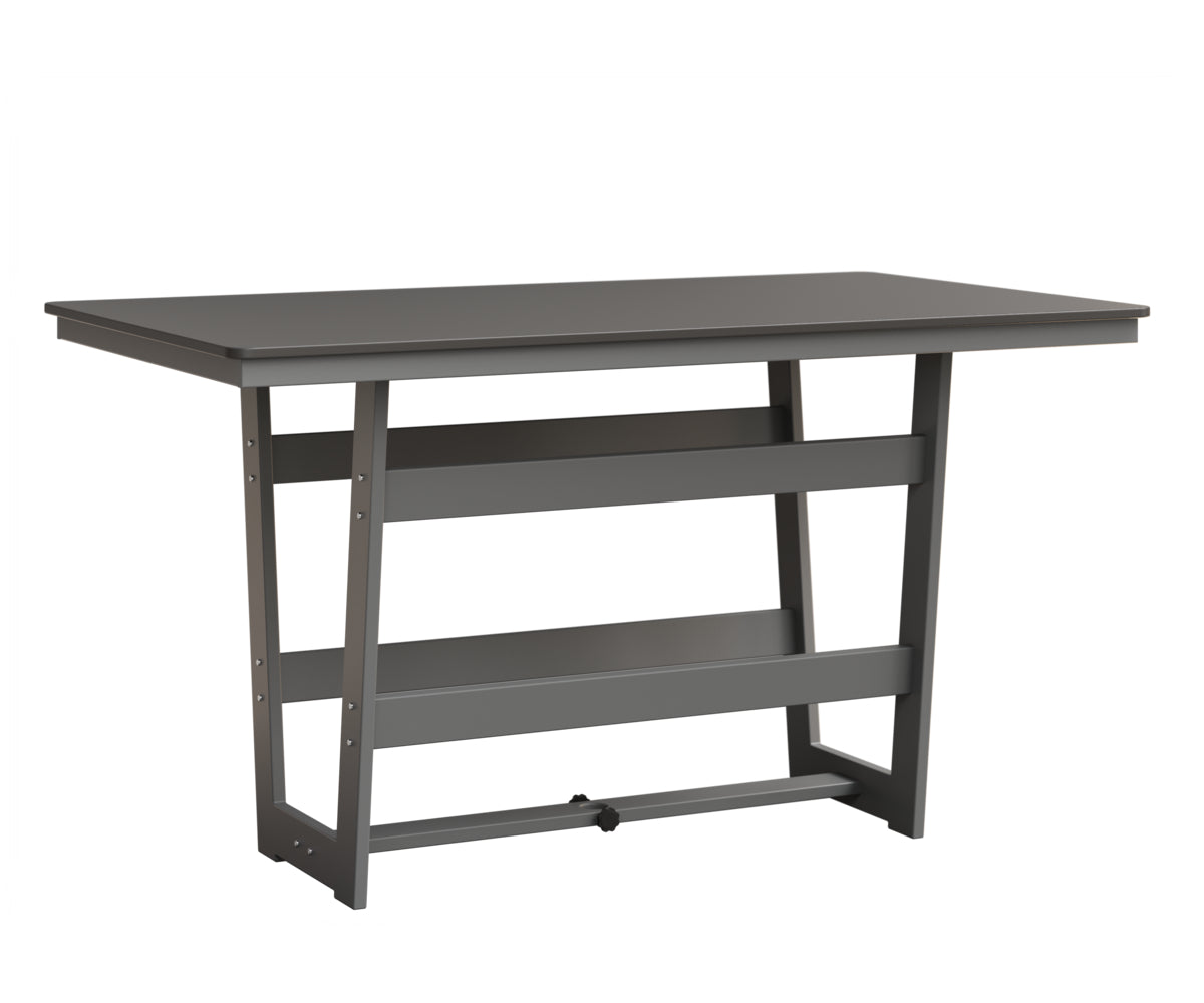 Hudson 40" x 70" Rectangle Table Hammered Top Bar Height