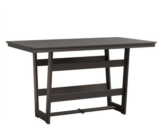 Hudson 40" x 70" Rectangle Table Hammered Top Bar Height