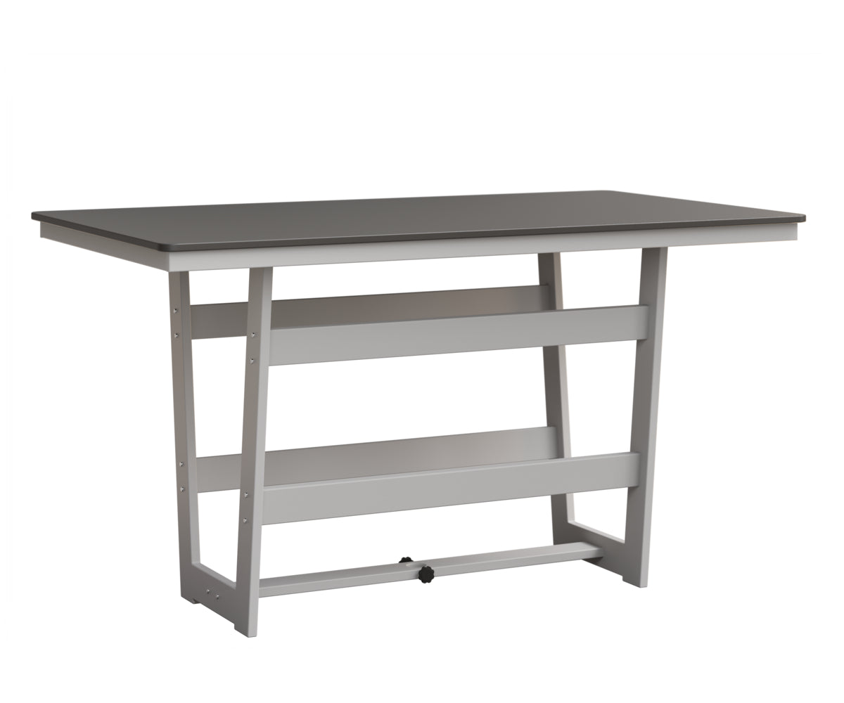 Hudson 40" x 70" Rectangle Table Hammered Top Bar Height