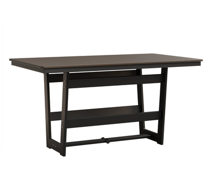 Hudson 40" x 70" Rectangle Table Hammered Top Dining Height