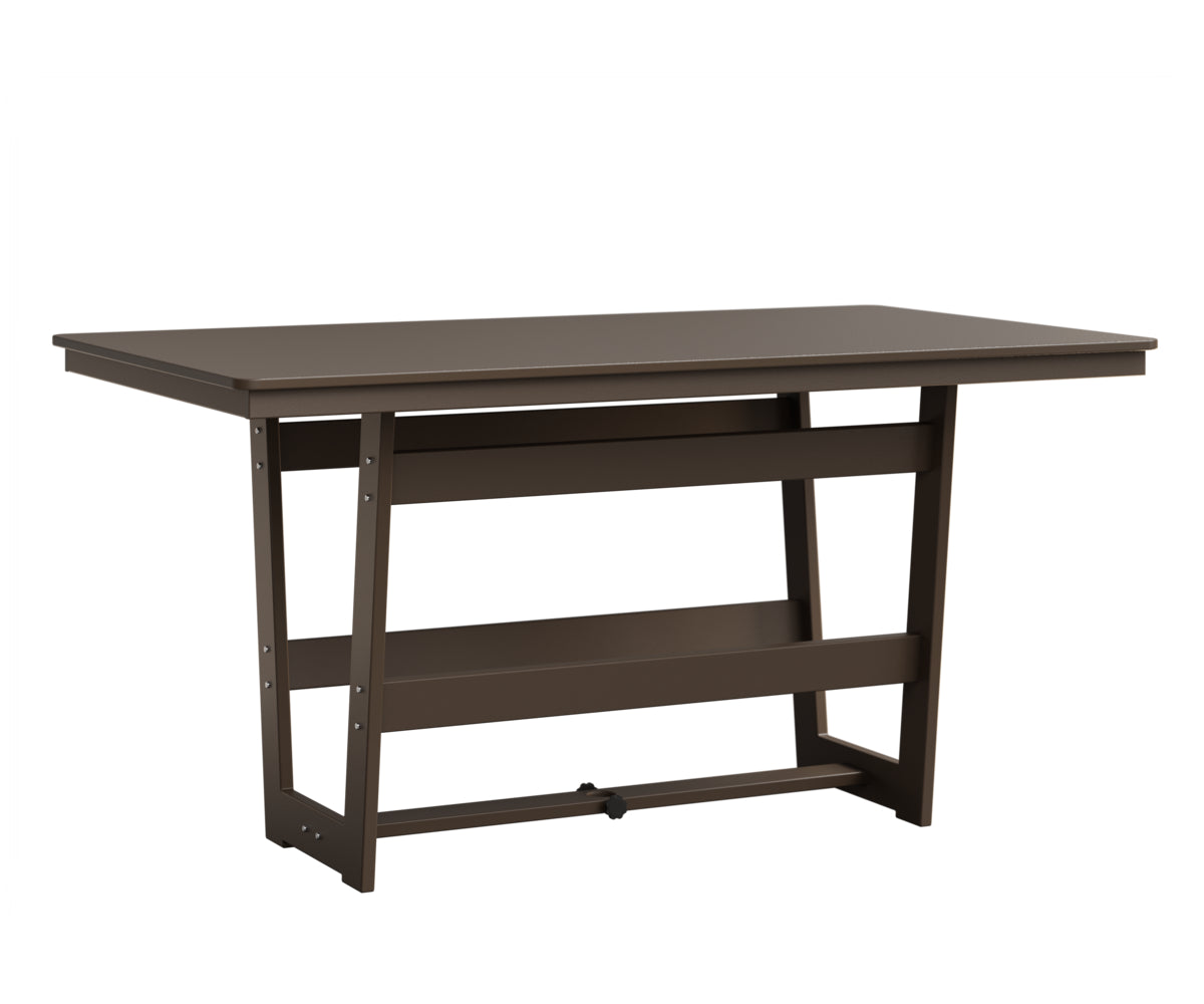 Hudson 40" x 70" Rectangle Table Hammered Top Dining Height