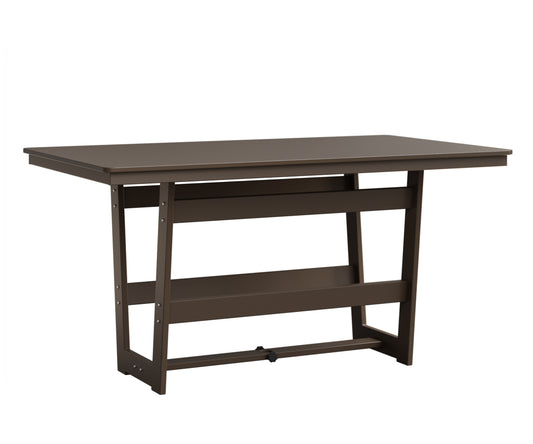 Hudson 40" x 70" Rectangle Table Hammered Top Dining Height