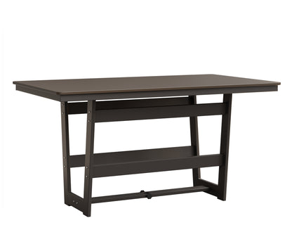 Hudson 40" x 70" Rectangle Table Hammered Top Dining Height