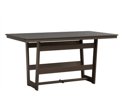 Hudson 40" x 70" Rectangle Table Hammered Top Dining Height