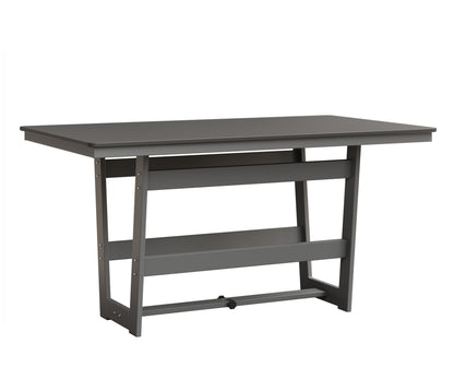 Hudson 40" x 70" Rectangle Table Hammered Top Dining Height