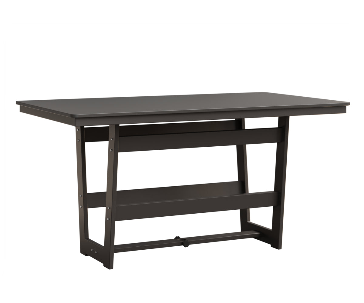 Hudson 40" x 70" Rectangle Table Hammered Top Dining Height