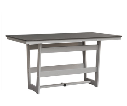 Hudson 40" x 70" Rectangle Table Hammered Top Counter Height