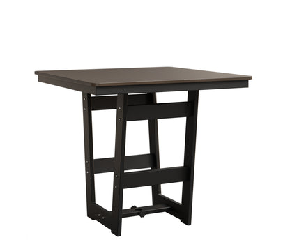 Hudson 40" Square Table Hammered Top Bar Height