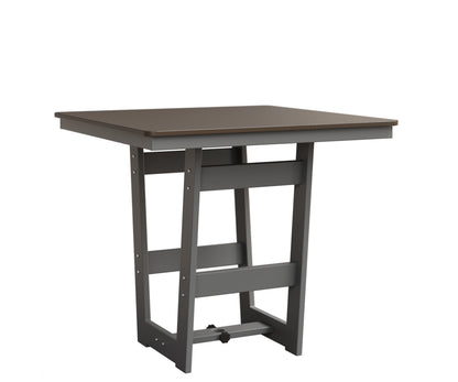 Hudson 40" Square Table Hammered Top Bar Height