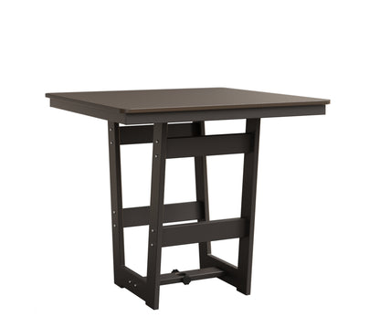 Hudson 40" Square Table Hammered Top Bar Height