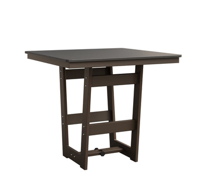 Hudson 40" Square Table Hammered Top Bar Height