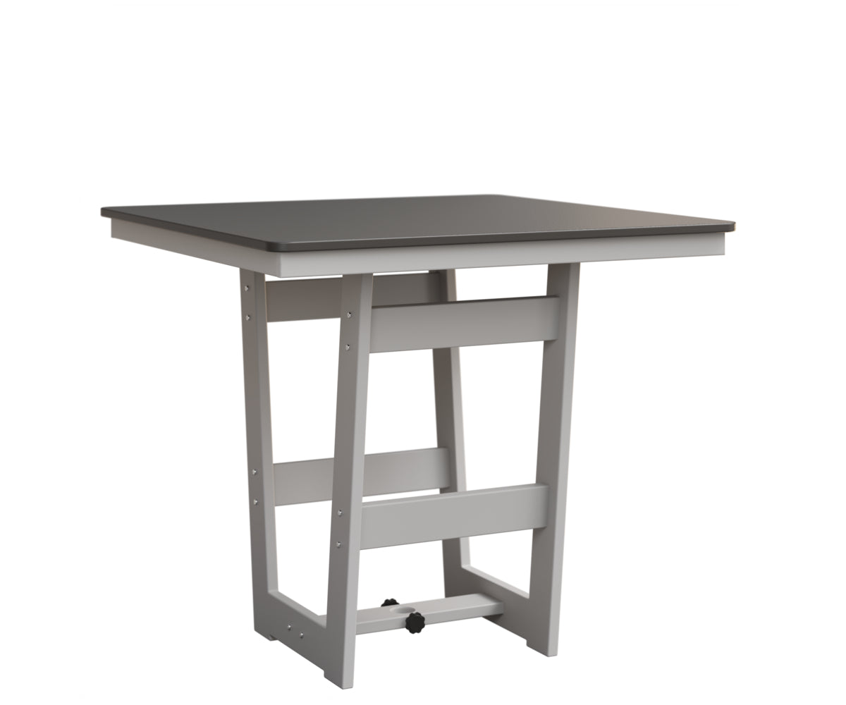 Hudson 40" Square Table Hammered Top Bar Height