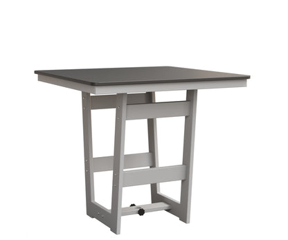Hudson 40" Square Table Hammered Top Bar Height