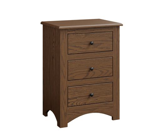 SFC Amish Troy Three Drawer Nightstand
