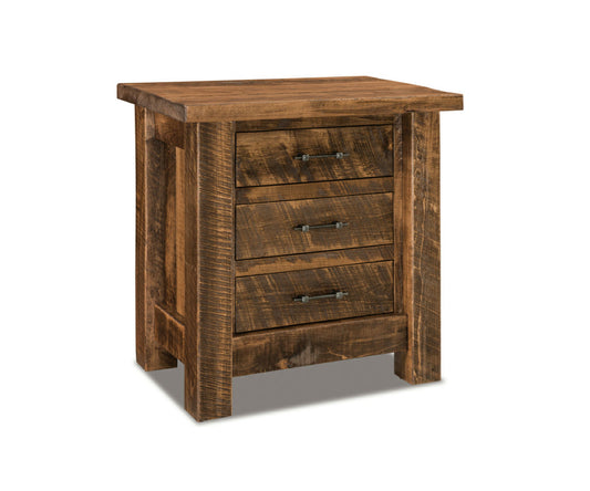 SFC Amish Houston Three Drawer Nightstand QuickShip