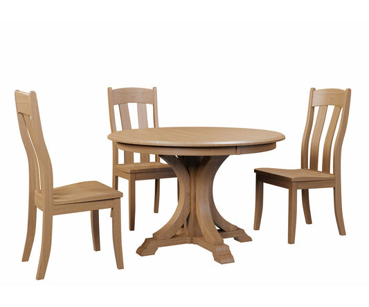 SFC Amish Buckeye Single Pedestal Table