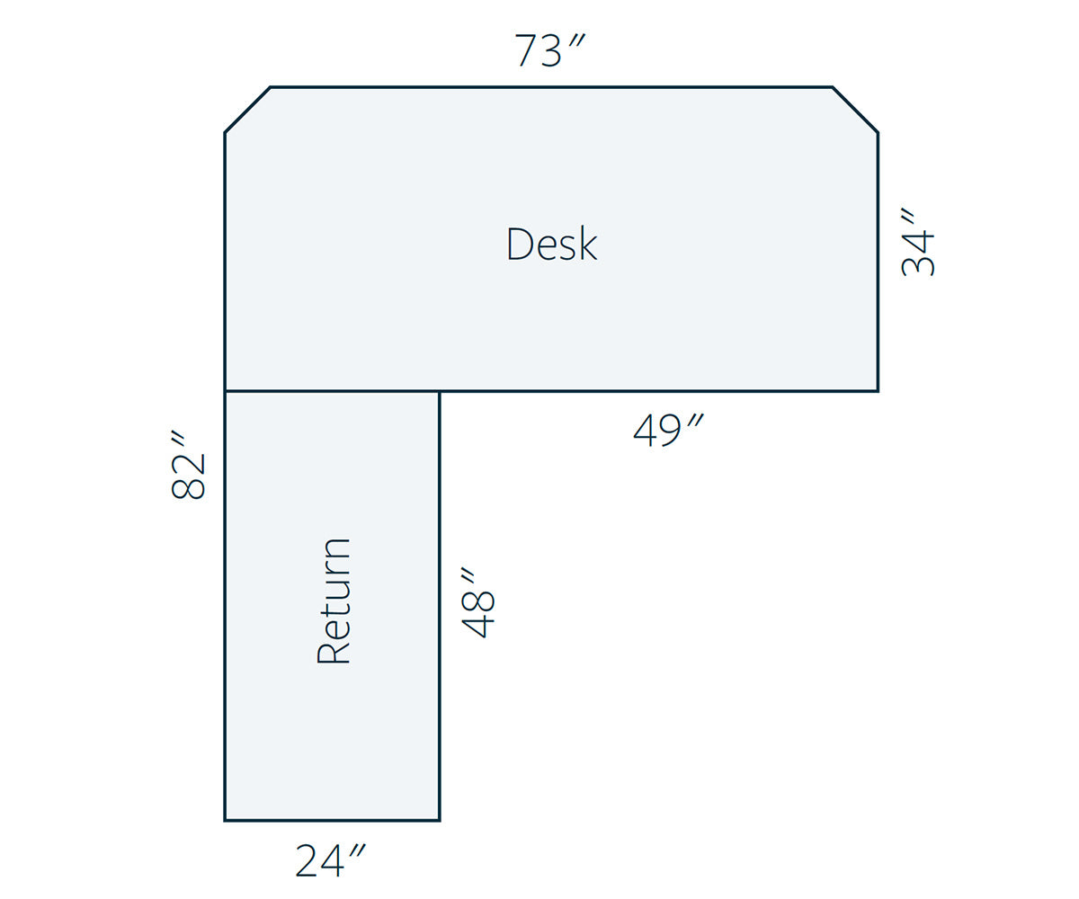 SFC Amish Arts & Crafts L Desk