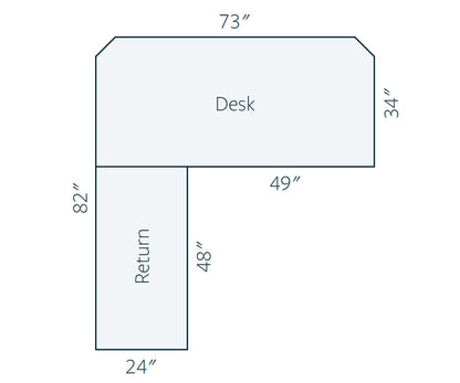 SFC Amish Arts & Crafts L Desk