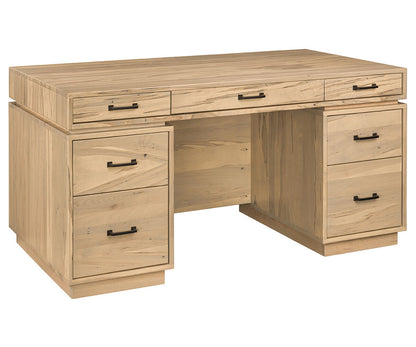 SFC Amish Bordeaux Double Pedestal Desk