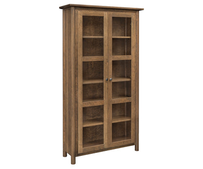 SFC Amish Charleston Bookcase with Glass Doors