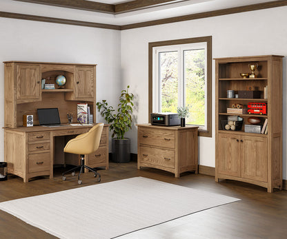 SFC Amish Oakridge 2 Drawer Lateral File Cabinet