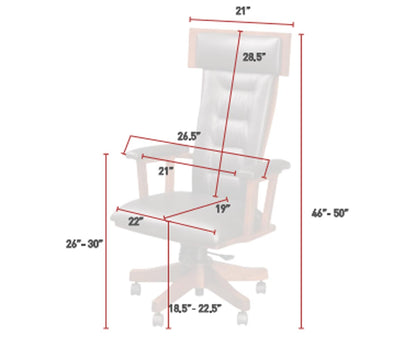 SFC Amish London Desk Arm Chair