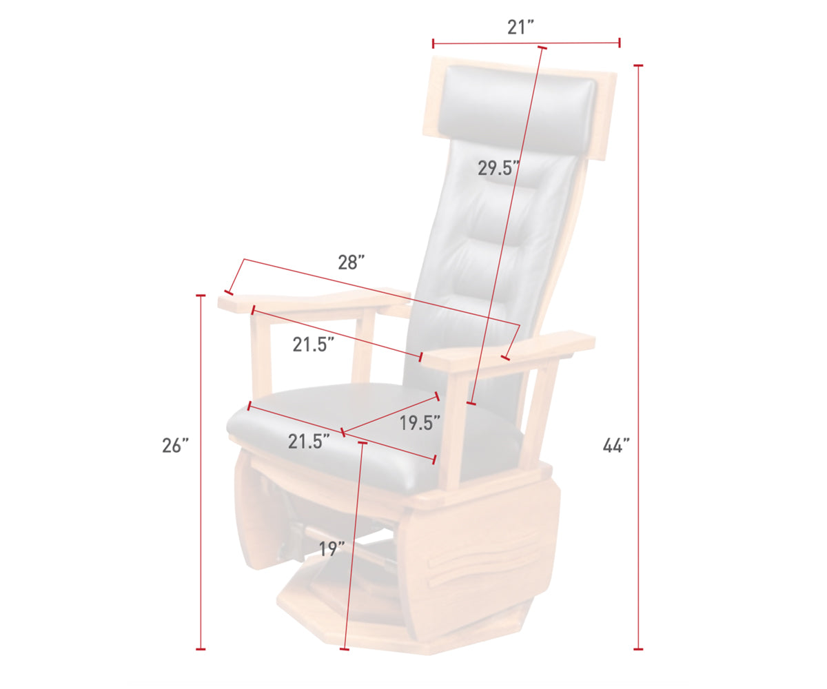 SFC Amish London Swivel Glider