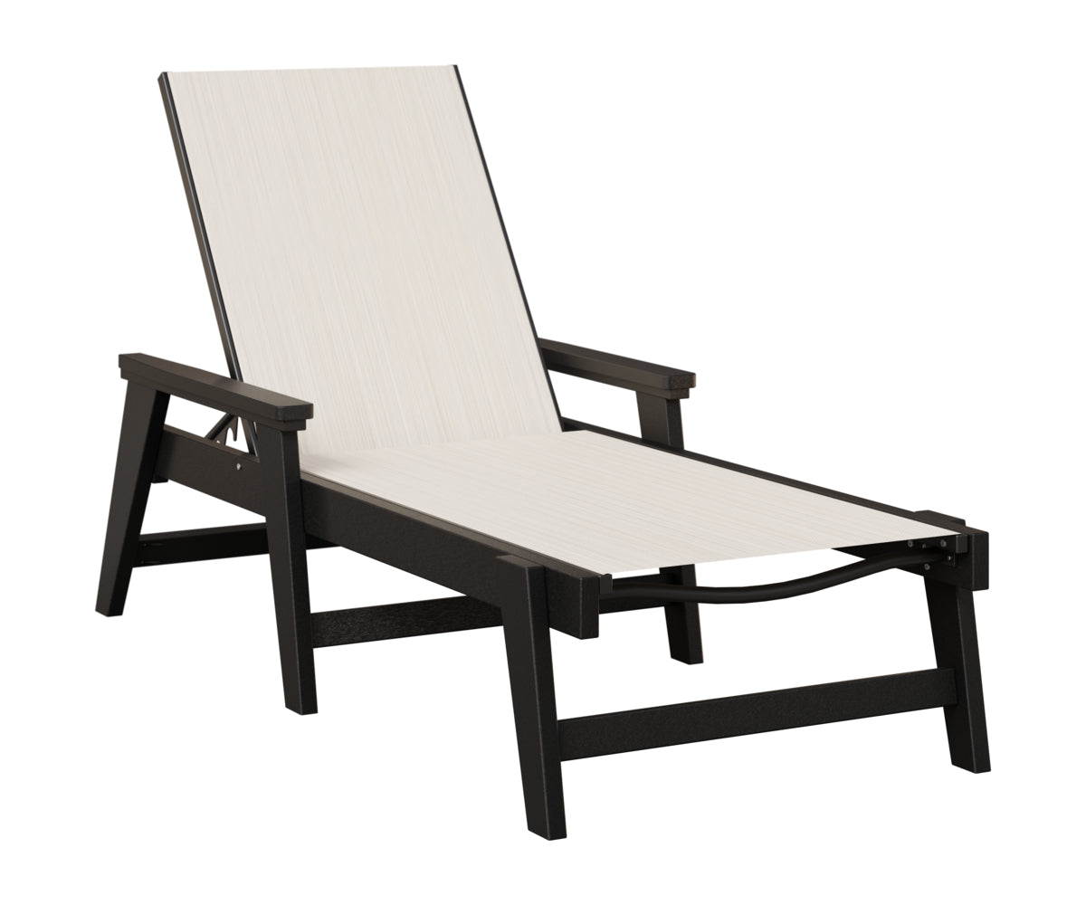 Mayhew Sling Chaise Lounge With Arms