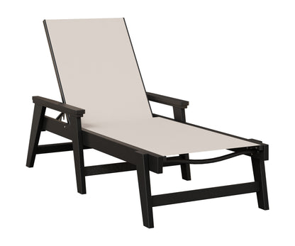 Mayhew Sling Chaise Lounge With Arms
