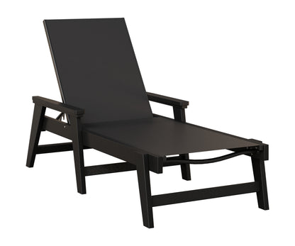 Mayhew Sling Chaise Lounge With Arms