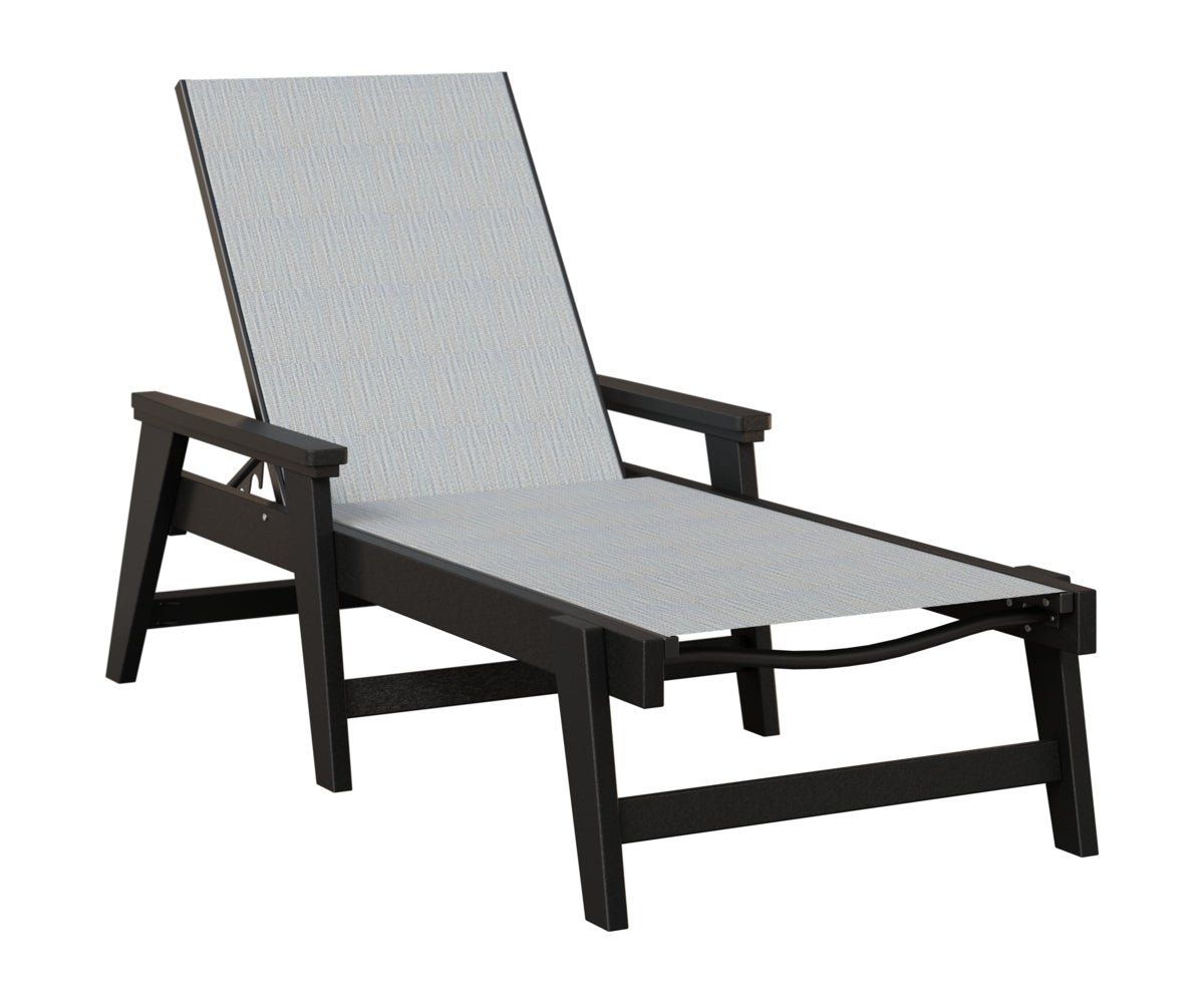 Mayhew Sling Chaise Lounge With Arms