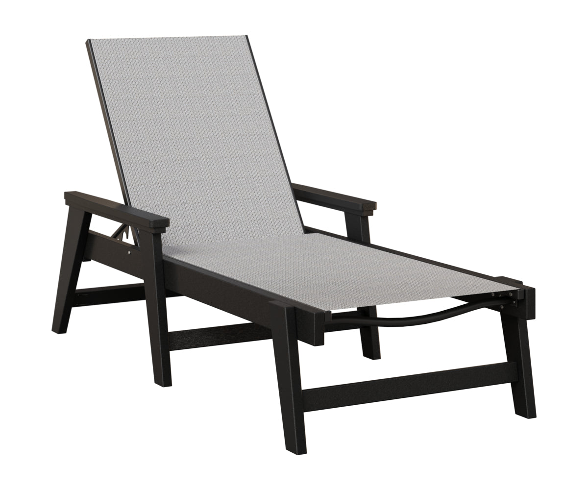 Mayhew Sling Chaise Lounge With Arms