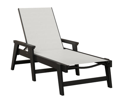 Mayhew Sling Chaise Lounge With Arms