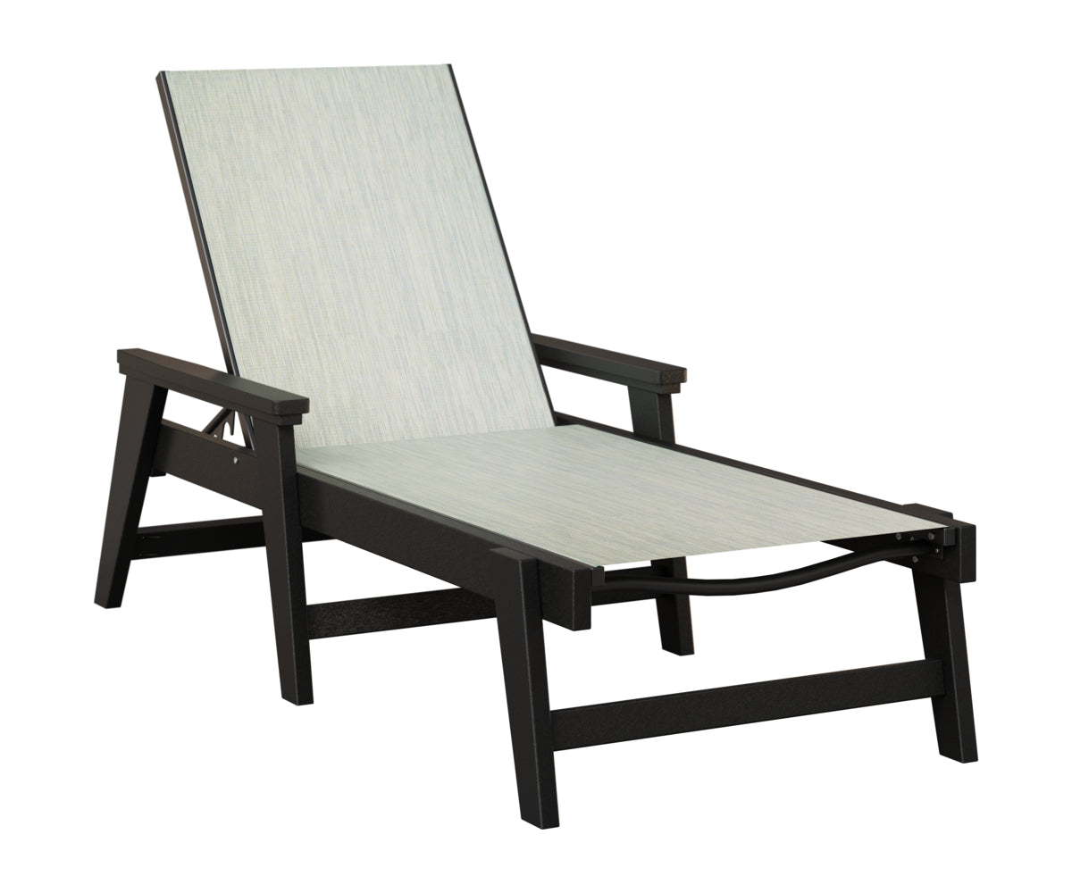 Mayhew Sling Chaise Lounge With Arms