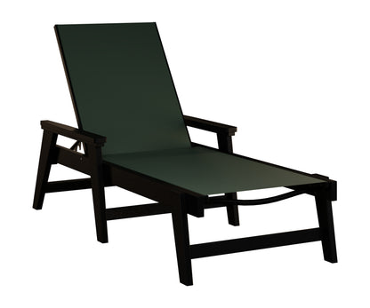 Mayhew Sling Chaise Lounge With Arms