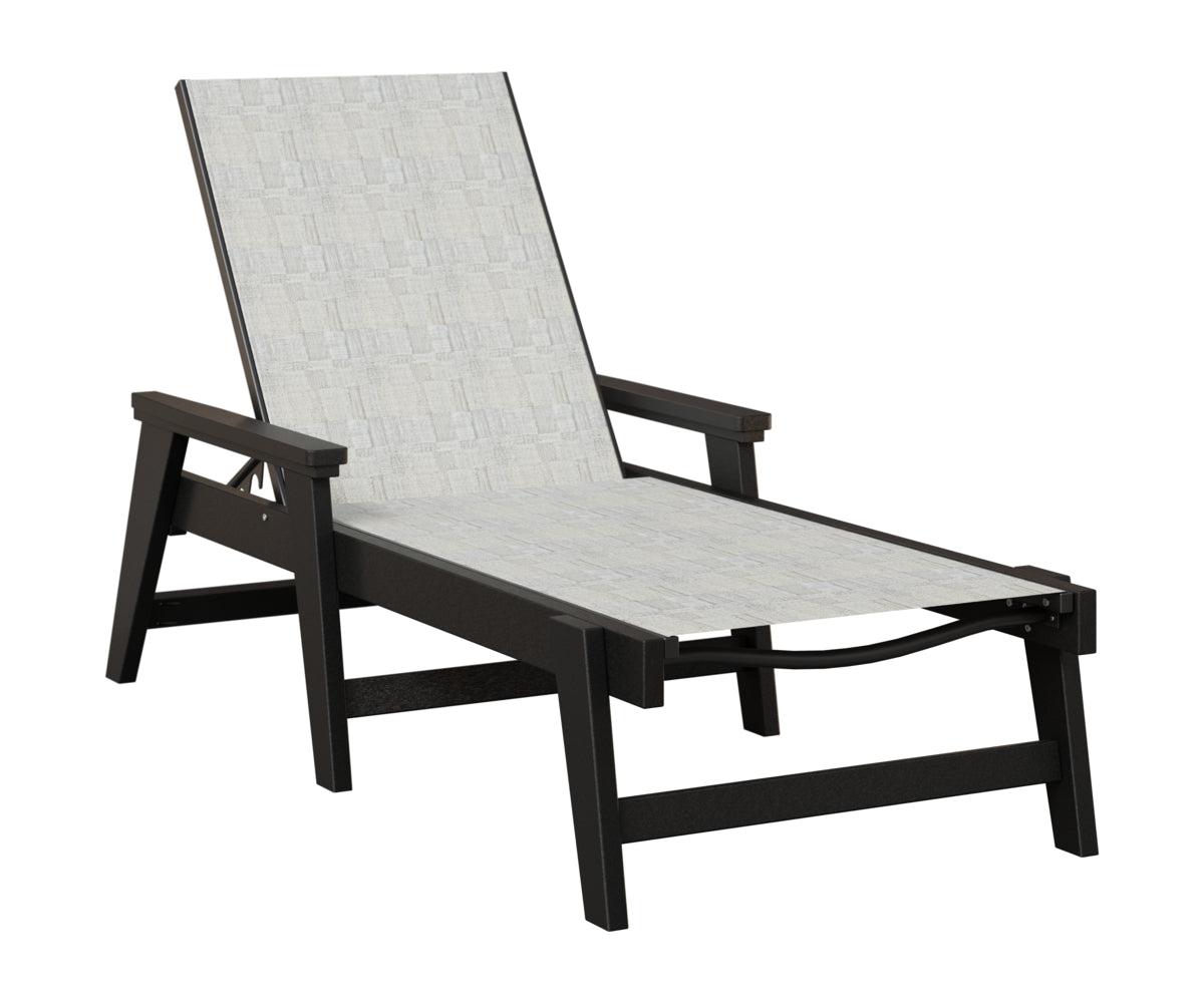 Mayhew Sling Chaise Lounge With Arms