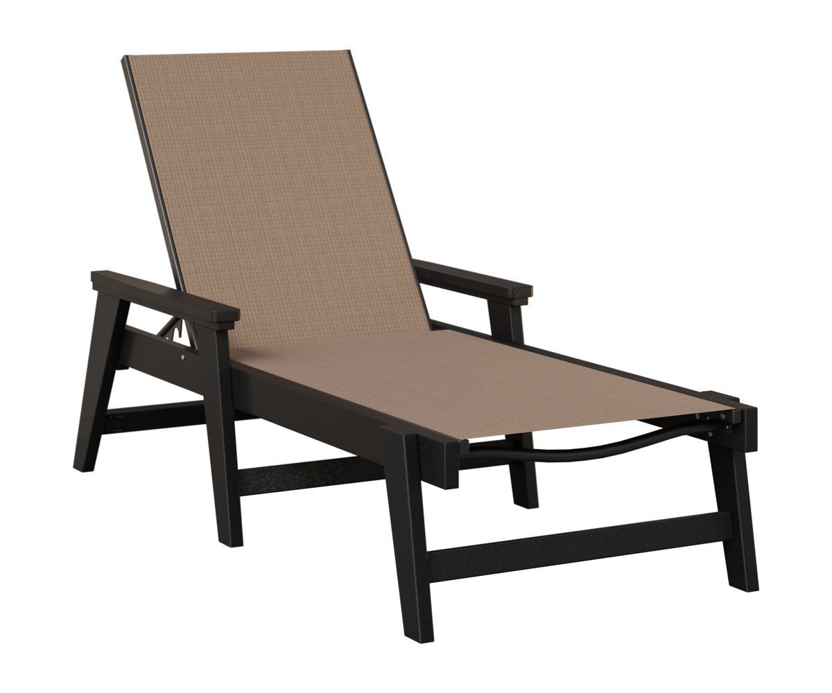 Mayhew Sling Chaise Lounge With Arms
