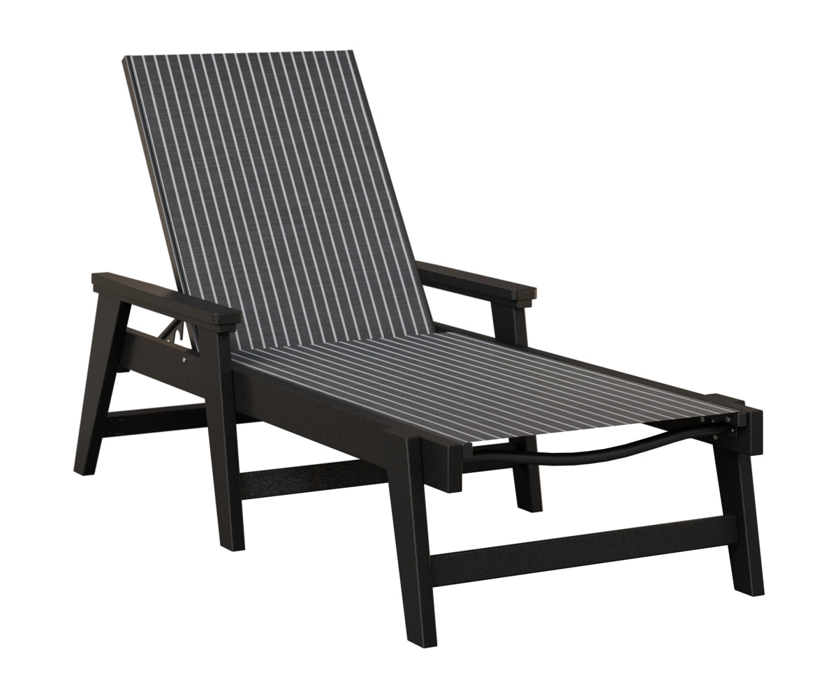 Mayhew Sling Chaise Lounge With Arms