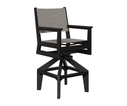 Mayhew Padded Sling Swivel Bar Chair