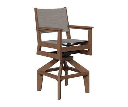 Mayhew Padded Sling Swivel Bar Chair