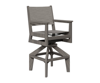 Mayhew Padded Sling Swivel Bar Chair