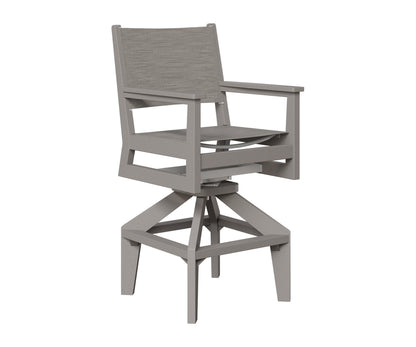 Mayhew Padded Sling Swivel Bar Chair