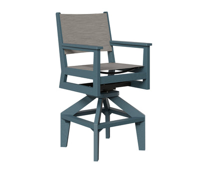 Mayhew Padded Sling Swivel Bar Chair