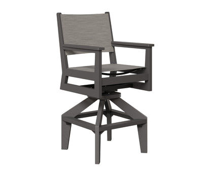 Mayhew Padded Sling Swivel Bar Chair