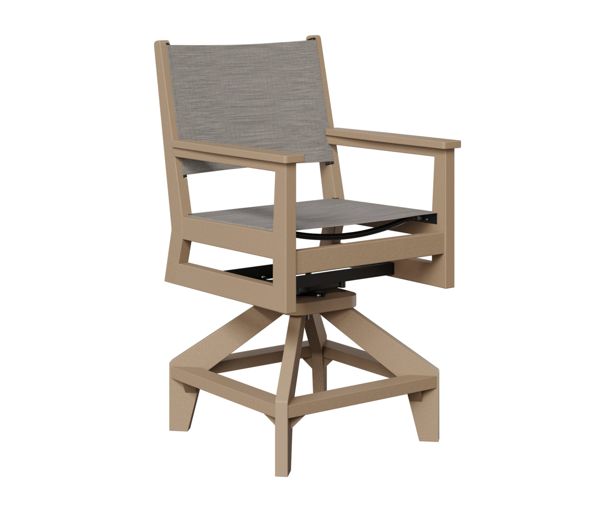 Mayhew Padded Sling Swivel Counter Chair