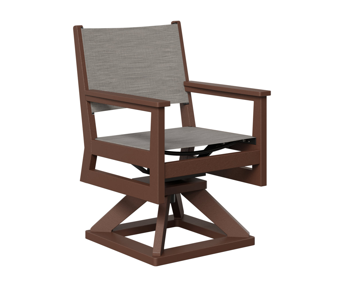 Mayhew Padded Sling Swivel Rocker Dining Chair