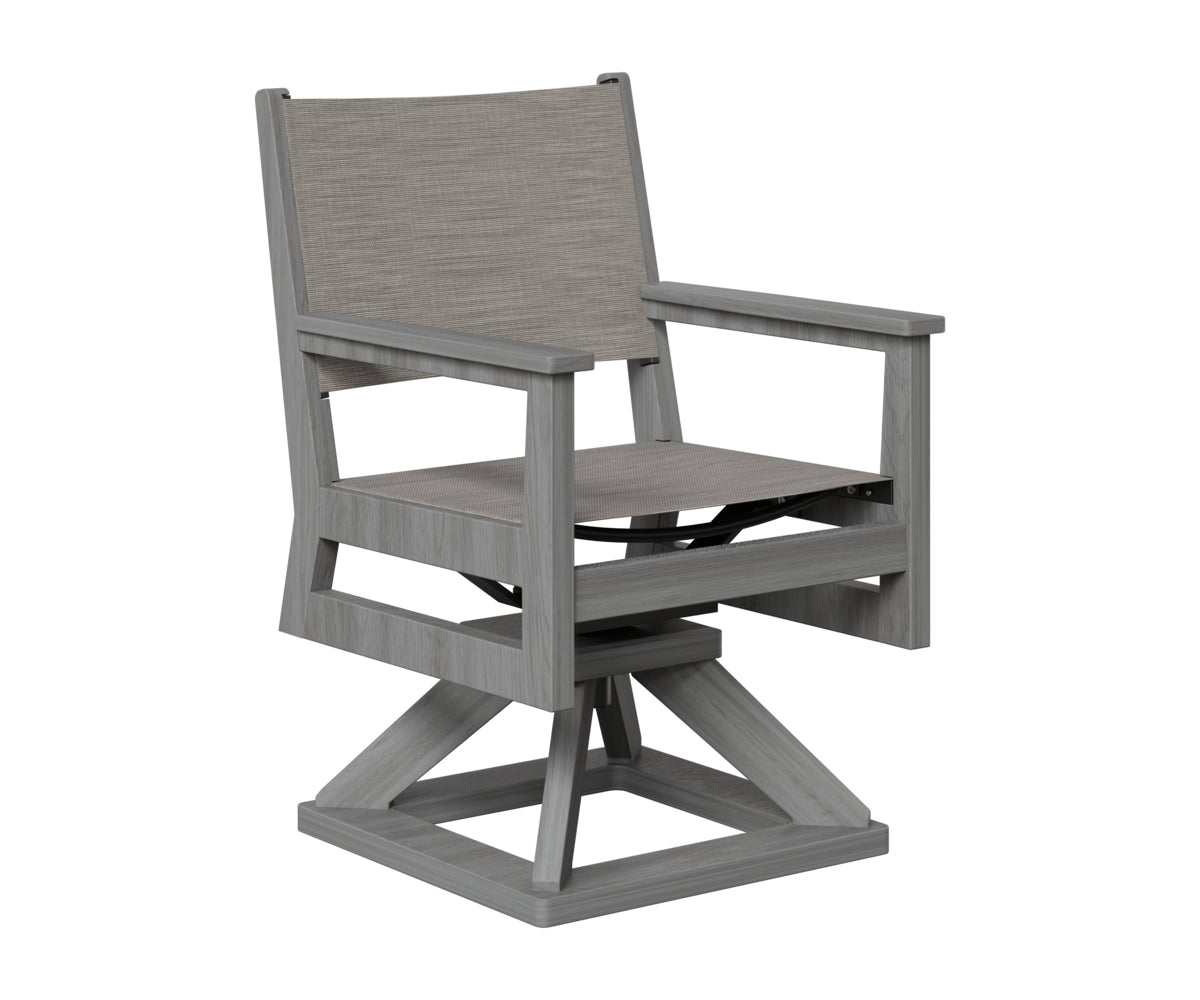 Mayhew Padded Sling Swivel Rocker Dining Chair