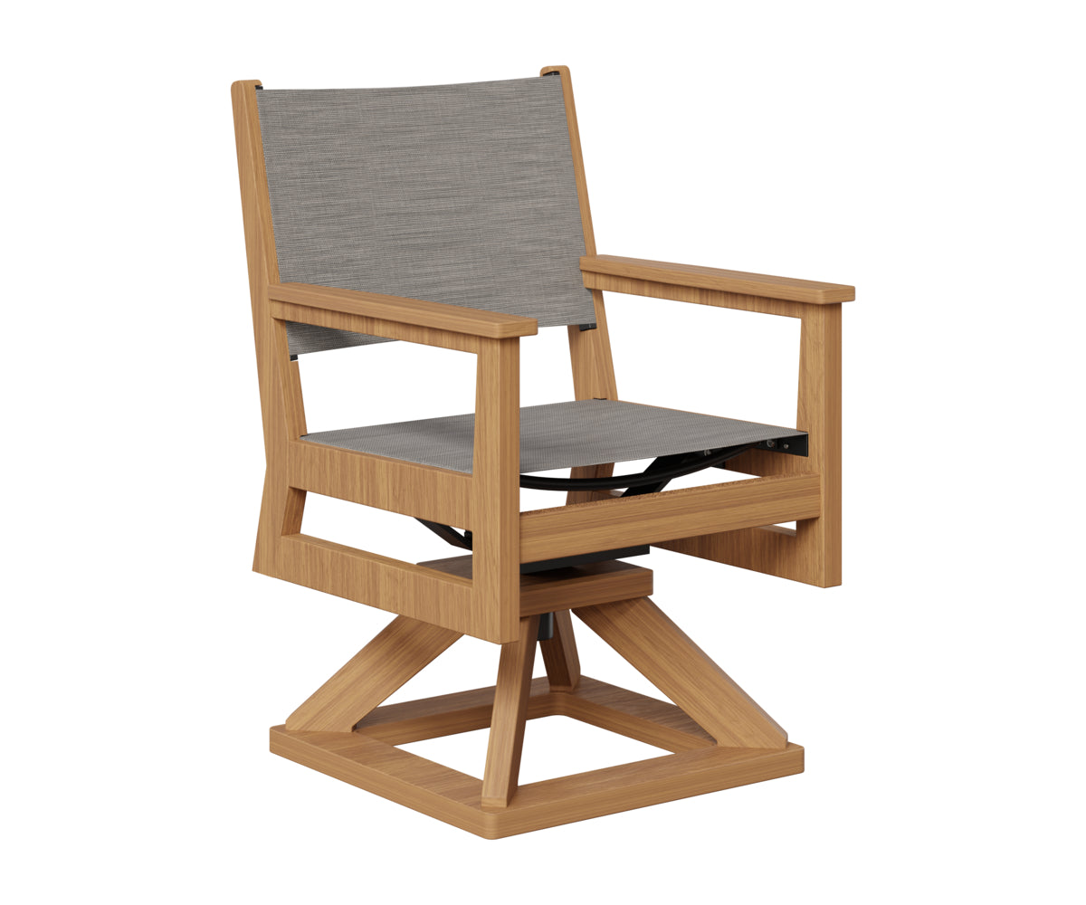 Mayhew Padded Sling Swivel Rocker Dining Chair
